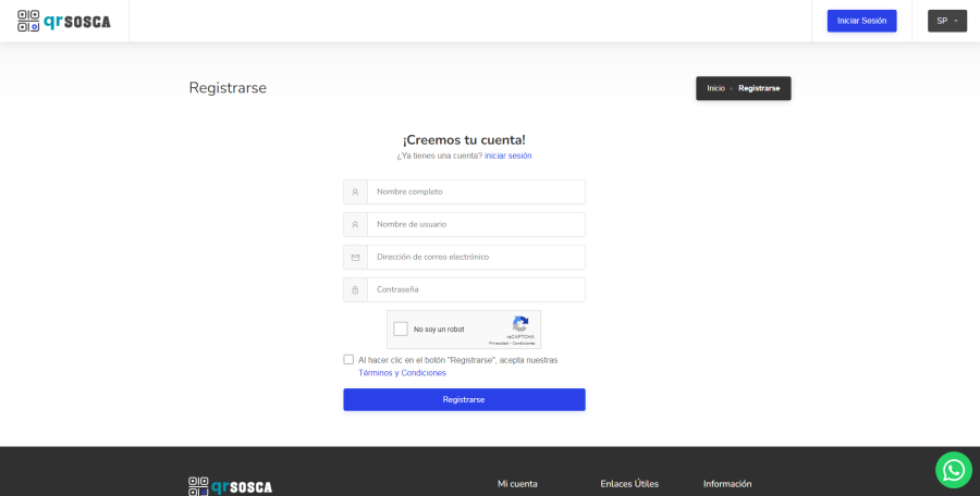 Regristro y configuracion de nuevo negocio.
